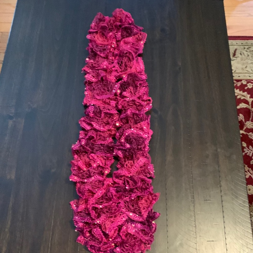 Handmade knitted scarf